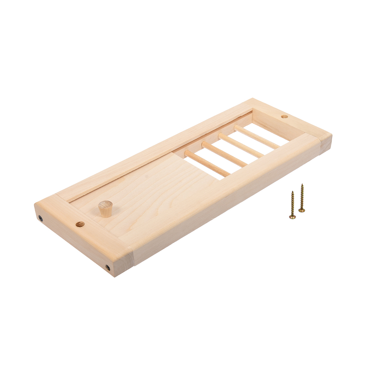 Решетка вентиляц. с задвижкой 315 х 165 мм, липа (1/5) "банные штучки" 32141