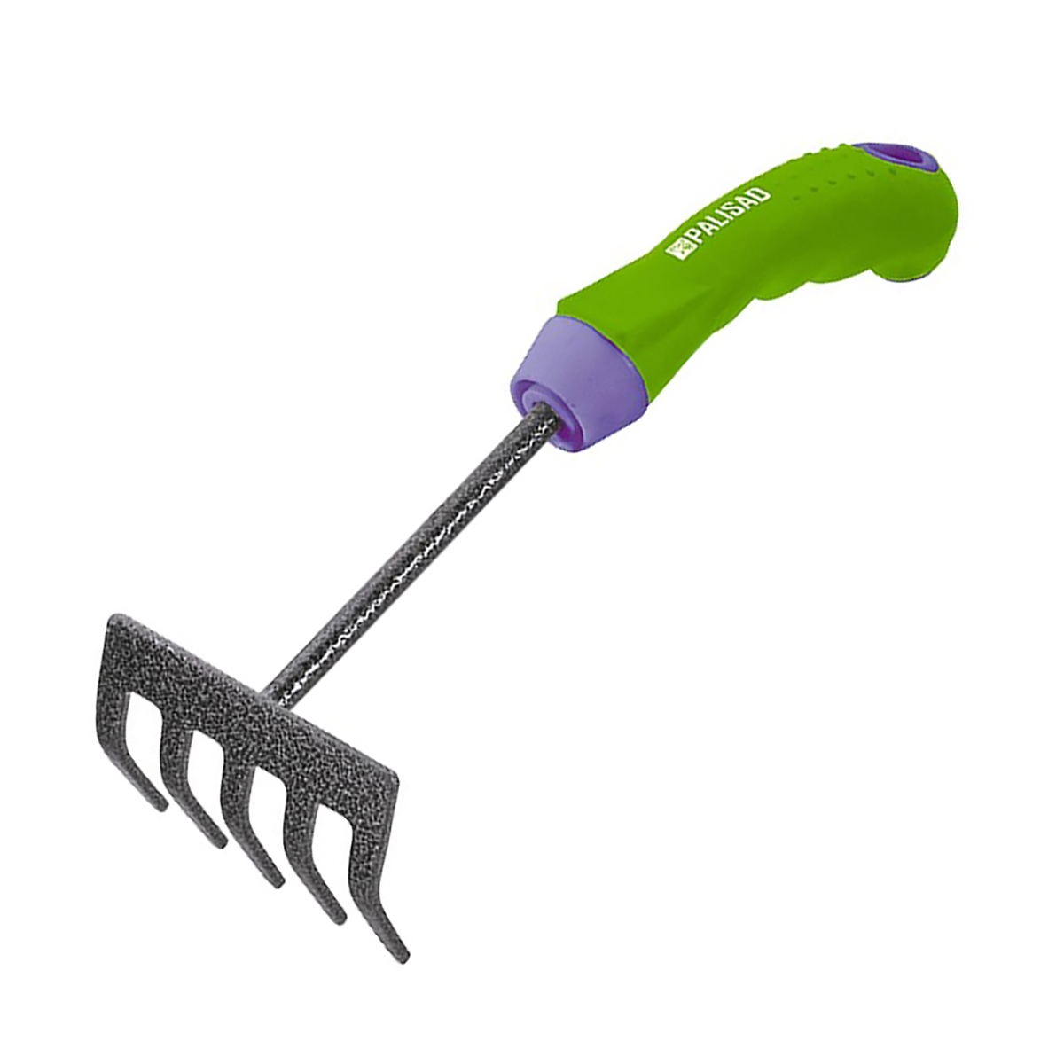 Грабли 5 зубов "era" 265 мм, стальные, обрезин. ручка (1/12/72) "palisad"