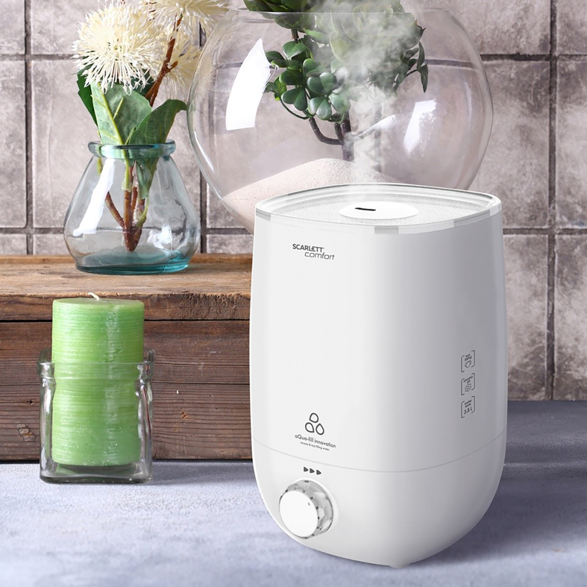 Увлажнитель воздуха sc-ah986m22  3,8 л (1/6) "scarlett"