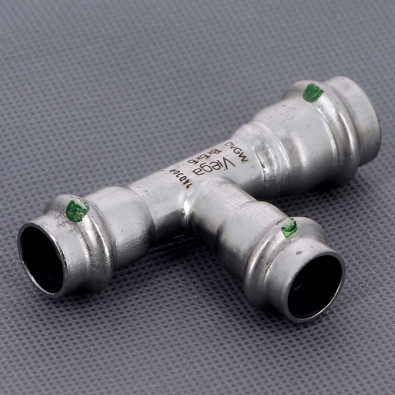 Тройник пресс 18x15x15 нержавеющая сталь Sanpress Inox VIEGA