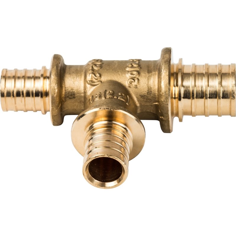 Тройник переходной 20 x 16 x 16 аксиальный для труб PE-X STOUT