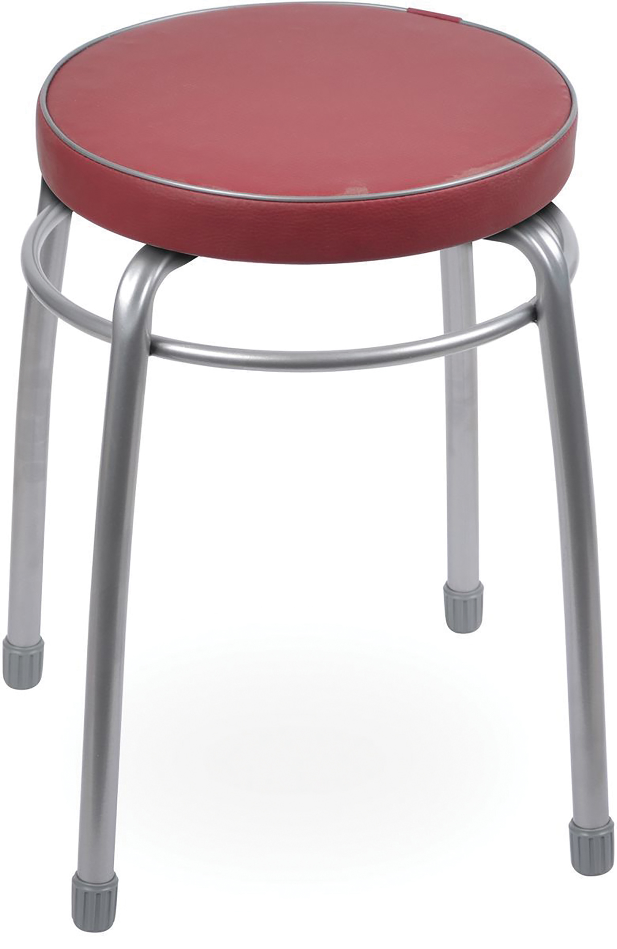 Табурет "фабрик 1"  мягкое круглое сиденье d=32 см (1/5) темно-красный  тф01  "ника"