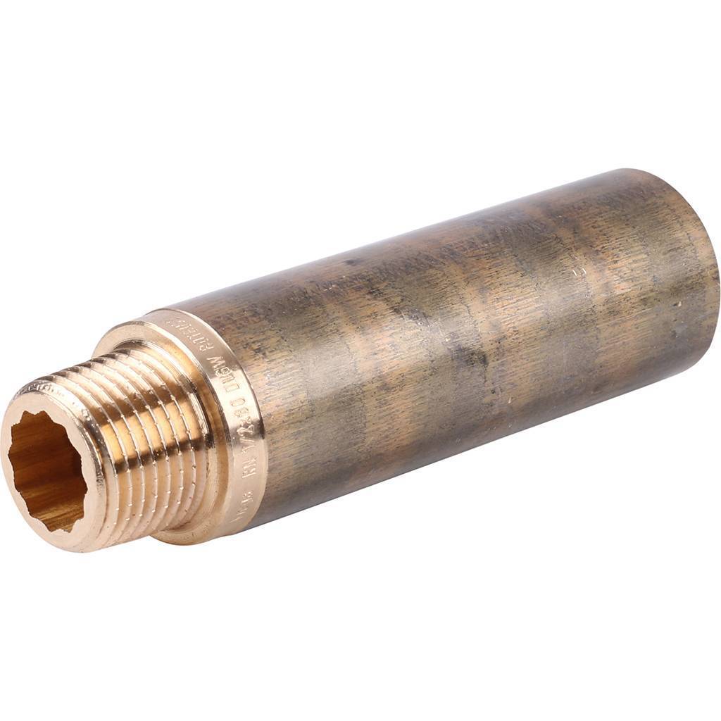 Удлинитель резьбовой 1/2" x 80 мм ВН бронза VIEGA (357238)