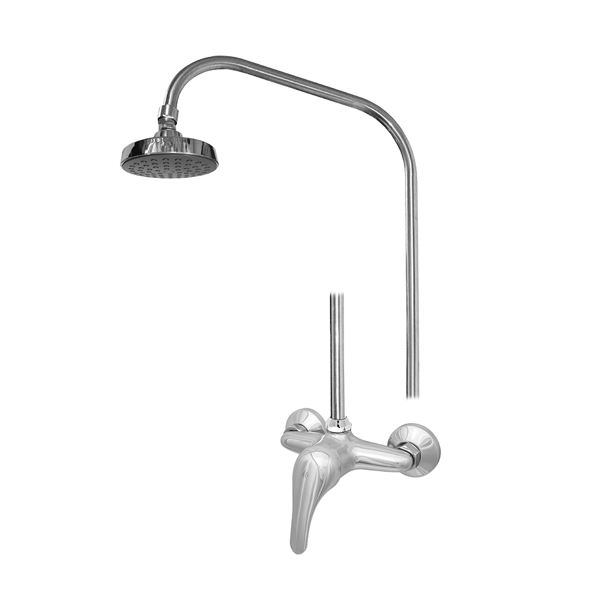 Душевая система "престиж" цс-см 293-2/1 d35 м42 (стойка с верхним душем) насадка №6 d100 (1/4)