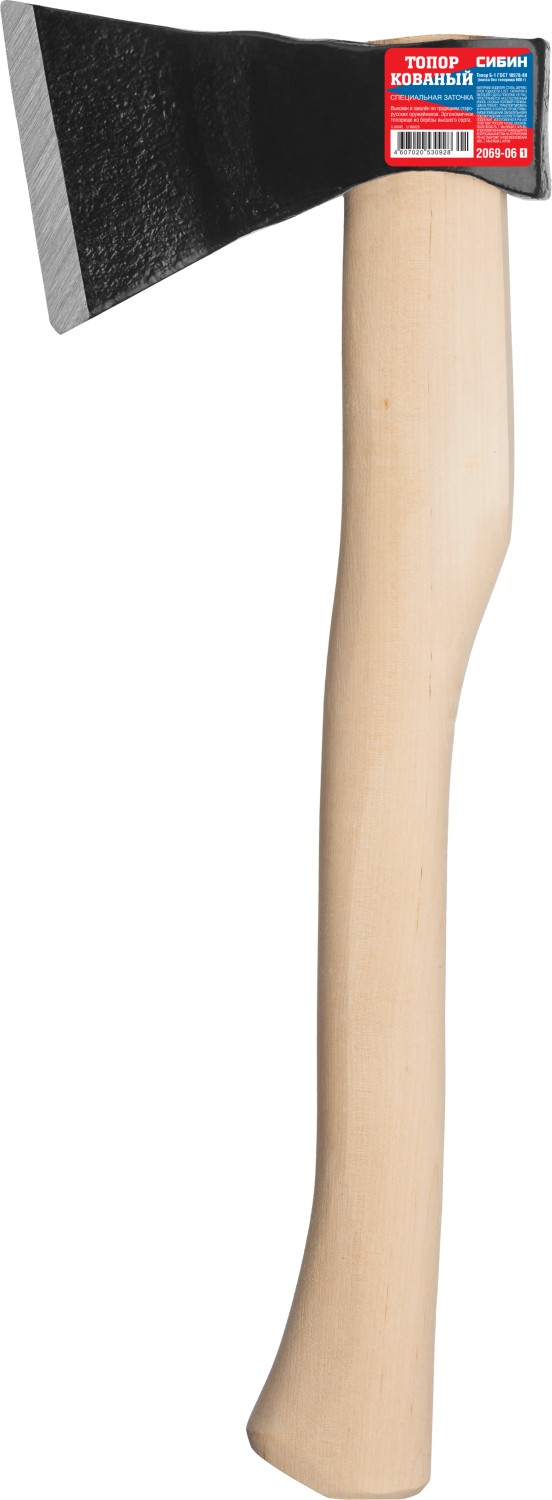 СИБИН 600/800 г, 350 мм, кованый топор с прямым лезвием (2069-06)