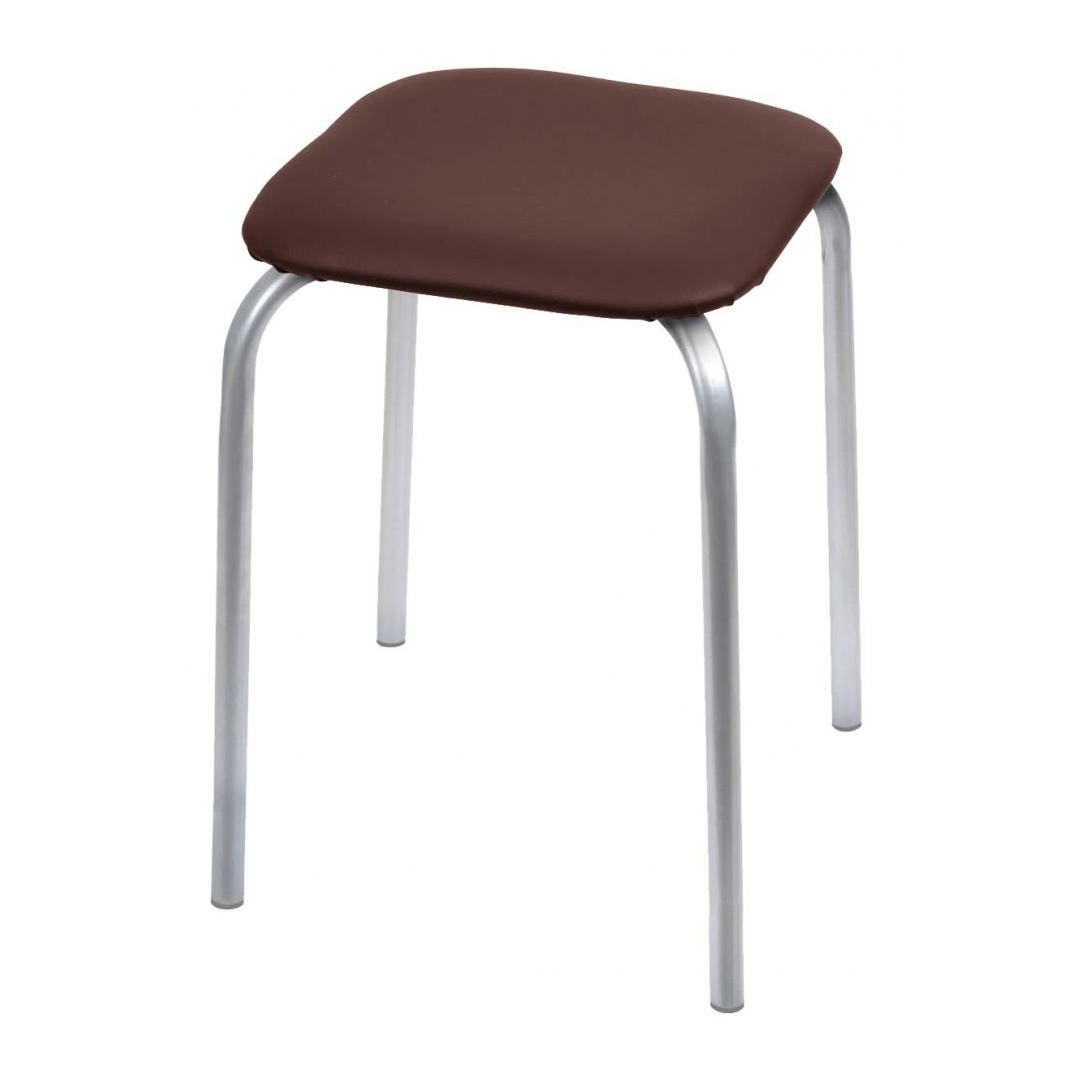 Табурет "классика 3" квадратное сиденье 32 см (1/10) коричневый  "ника"