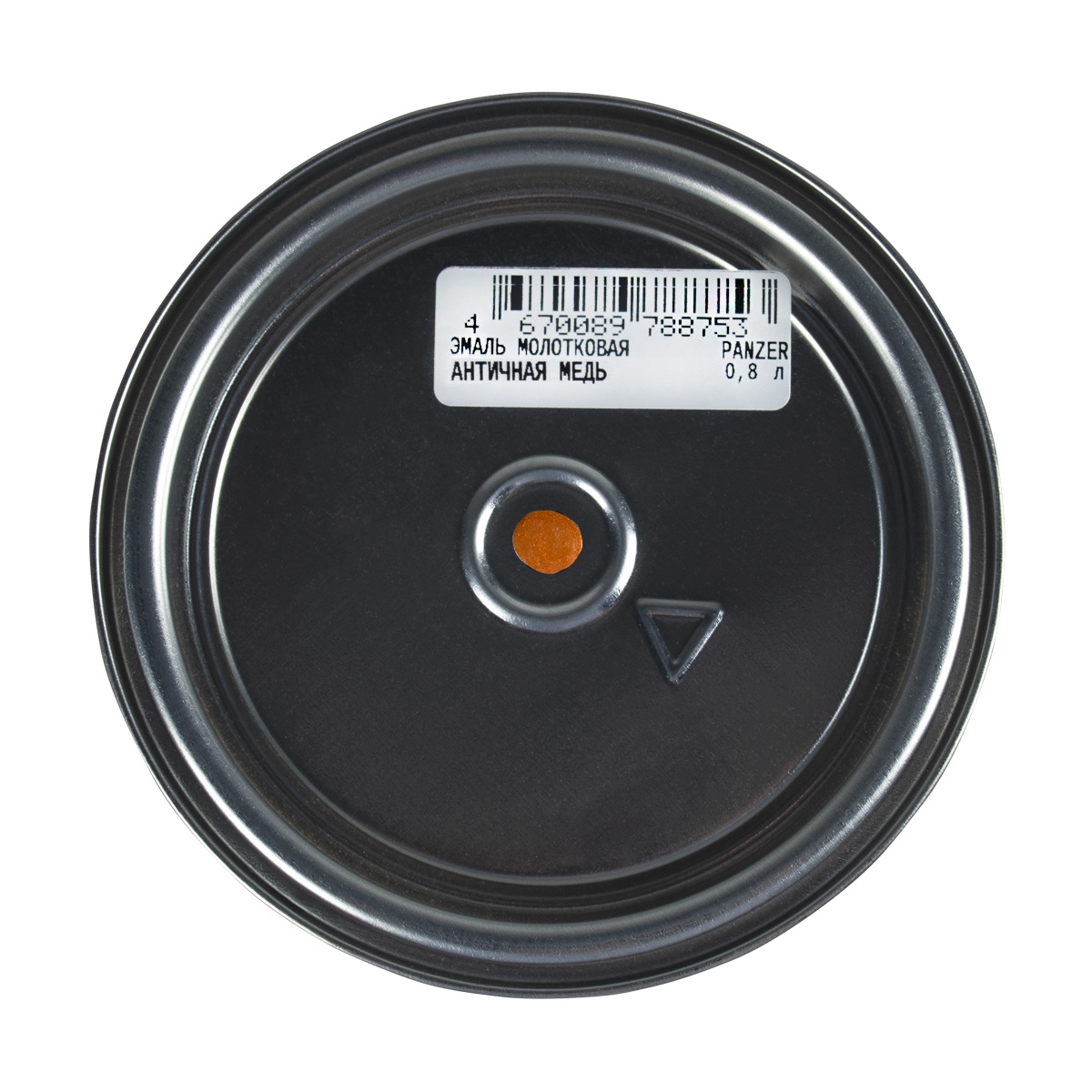 Эмаль универсальная молотковая античная медь 0,8 л (1/14) "panzer"