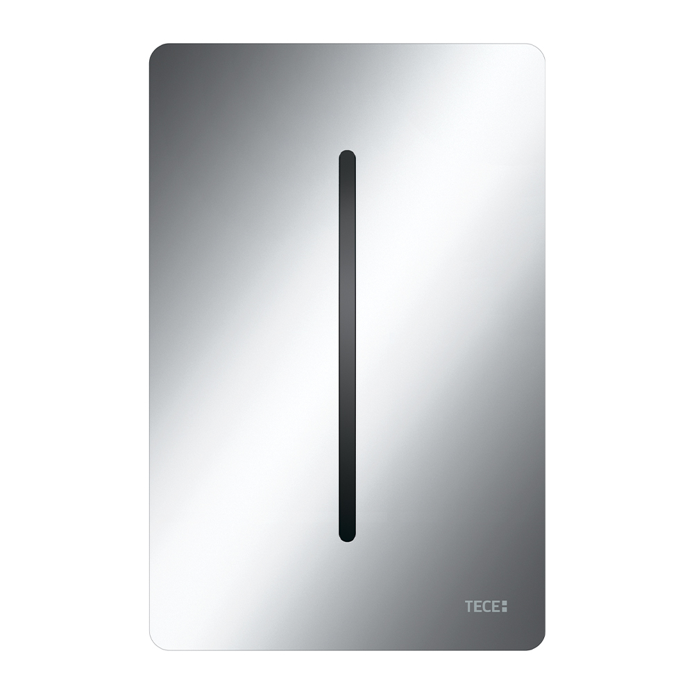 Металлическая панель смыва TECEfilo-Solid ИК-сенсор (220/12 V) хром, 150 x 98 x 6 мм