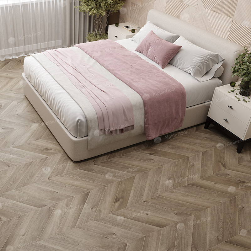 SPC Ламинат Alpine Floor SPC Chevron Alpine ECO 18-3 Дуб Натуральный Отбеленный 4V 43кл
