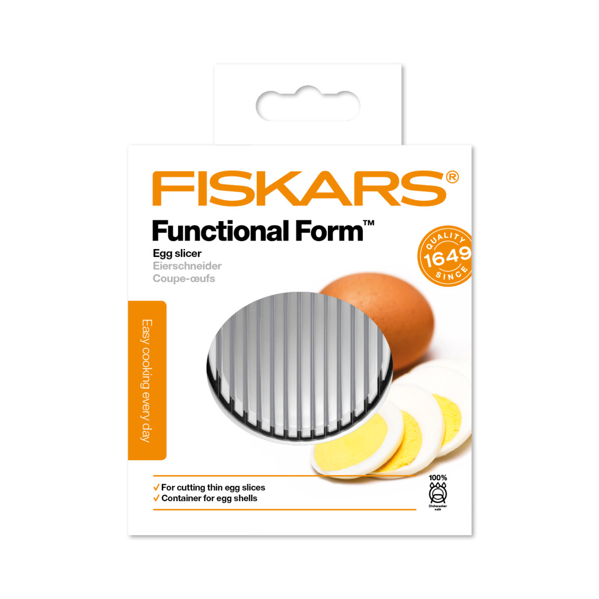 Яйцерезка "functional form" (1/4) "fiskars" 1016126