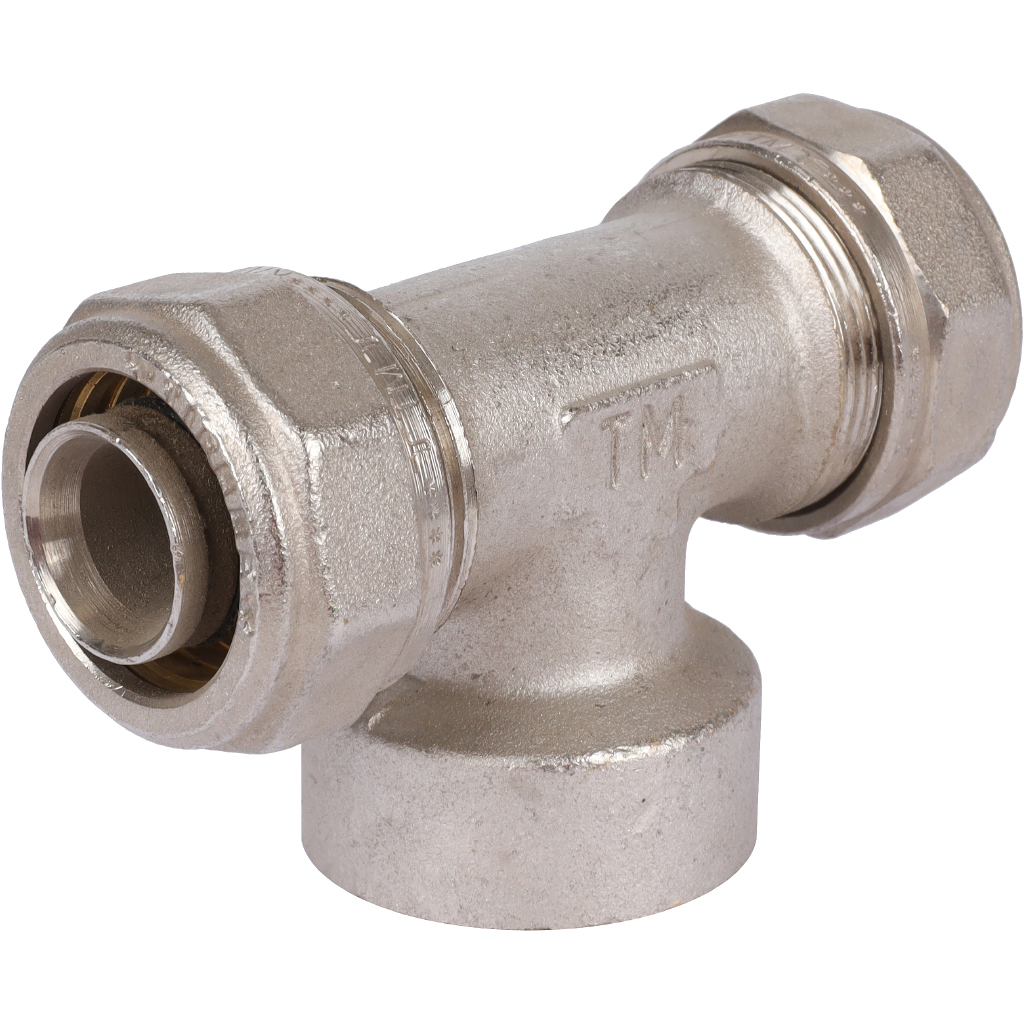 Тройник переходной 26 x 1" x 26 ВР под обжим TIEMME для металлопластиковых труб