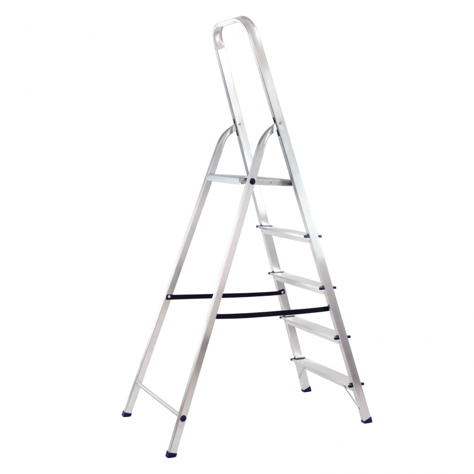 Стремянка, 5 ступеней, алюминиевая, Сибртех (97715)