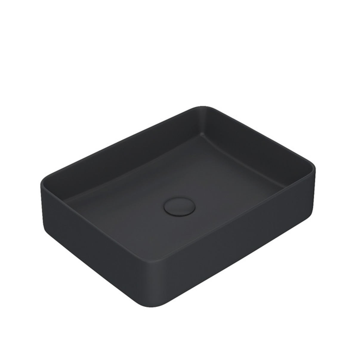 Раковина накладная "slide" (черный матовый) (1) "iddis" slibm02i27