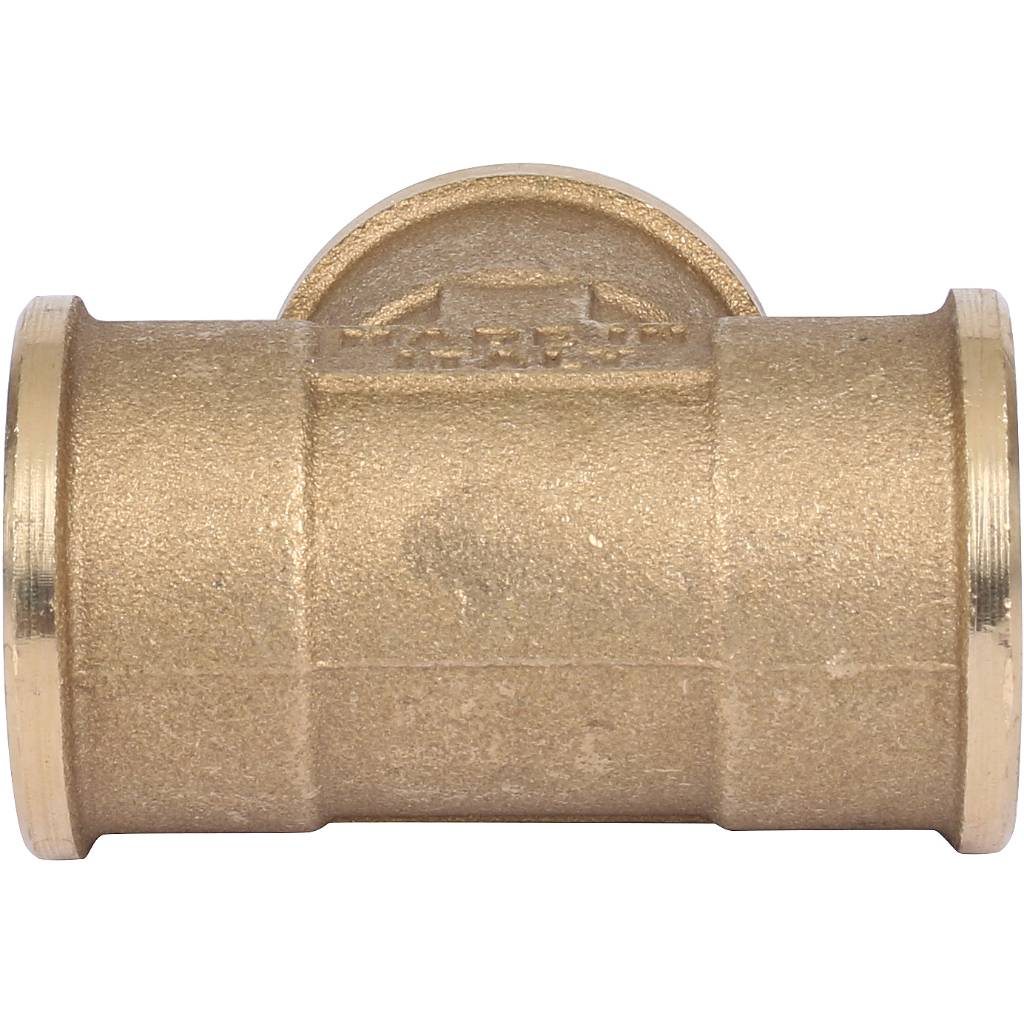 Тройник резьбовой ВР 1/2" латунь TIEMME