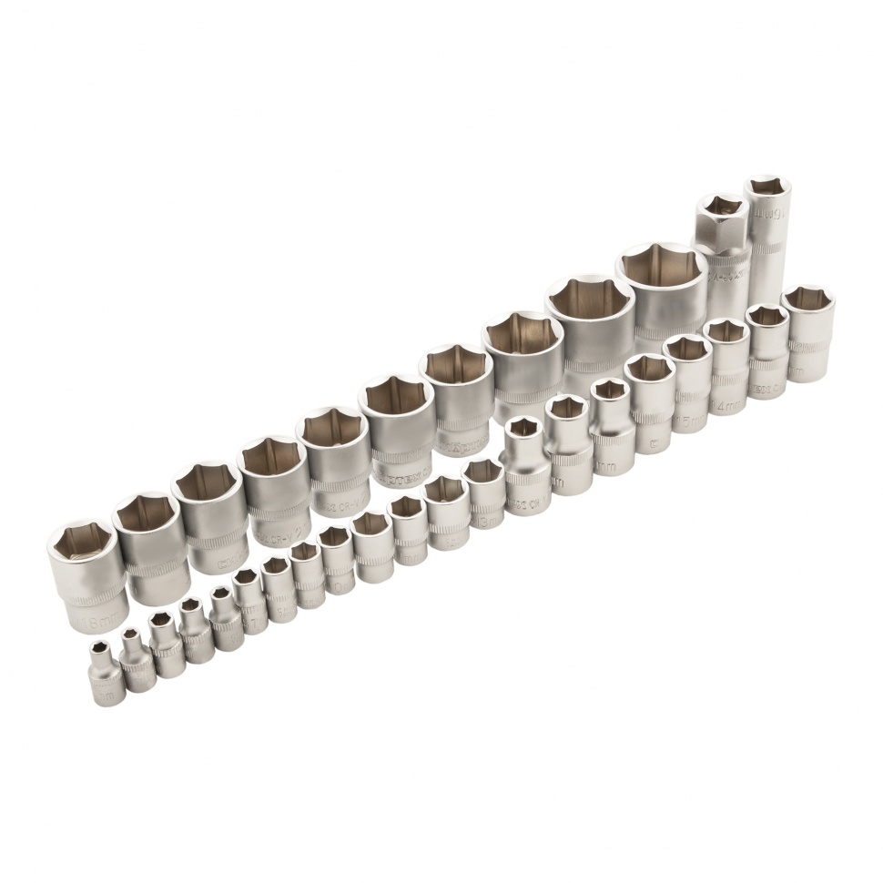 Набор инструментов 94 предмета, CrV, 1/2", 1/4" Сибртех (13509)