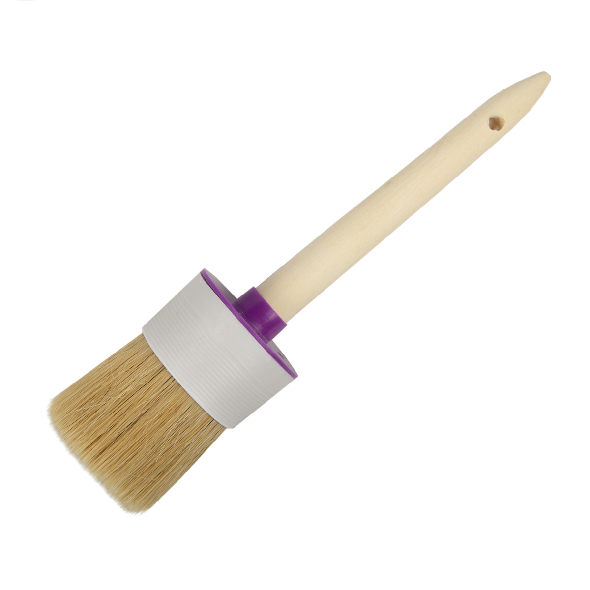 Кисть круглая  №20/65 мм  (6/120) натур.щетина, дерев.ручка "krafor" 001-0065