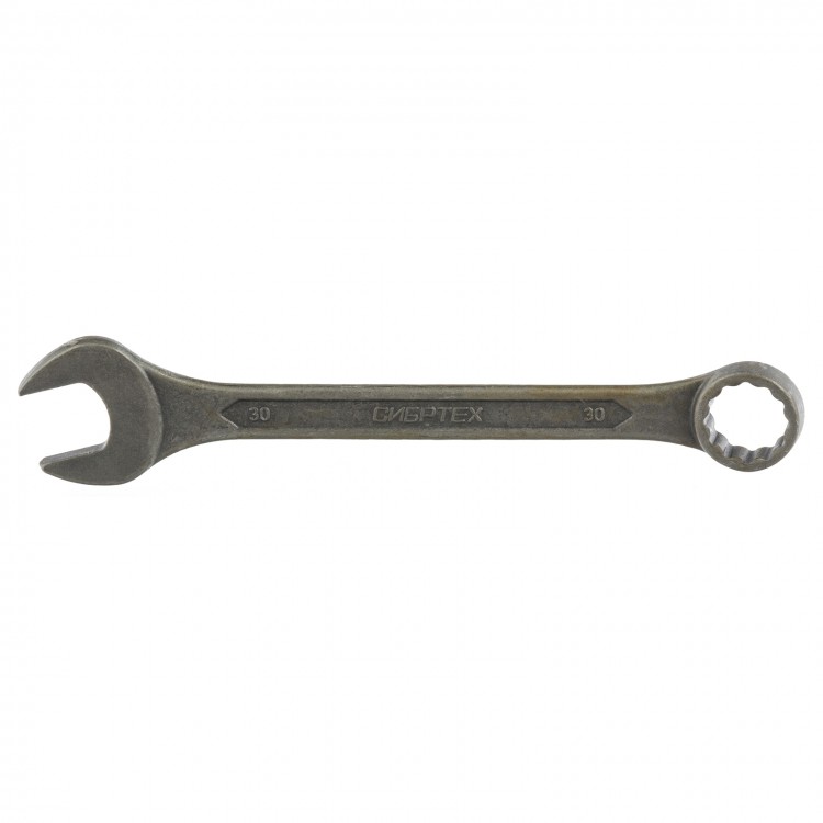 Ключ комбинированный, 30 мм, CrV, фосфатированный, ГОСТ 16983 Сибртех (14916)