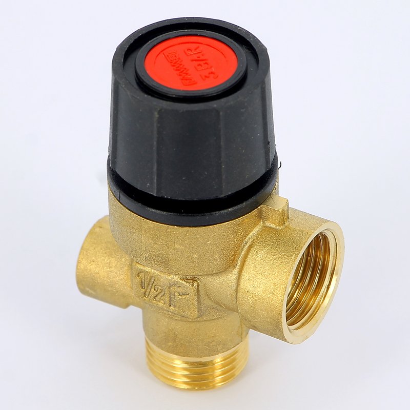 Предохранительный клапан с отверстием для манометра EMMETI НВ 1/2" 3 bar