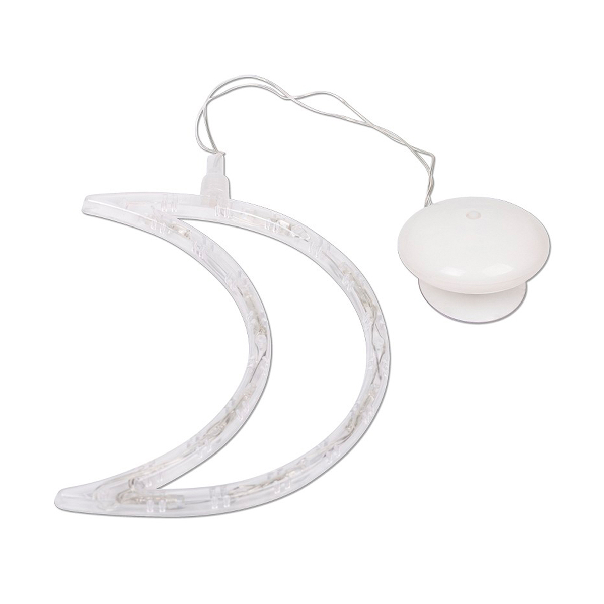 Фигурка светодиод. "месяц" на присоске, теплый белый свет (1/24) "neon-night" 501-014