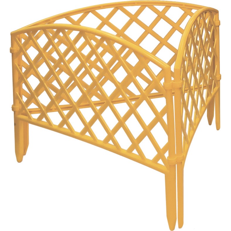 Забор декоративный "Сетка", 24 х 320 см, желтый, Palisad (65001)