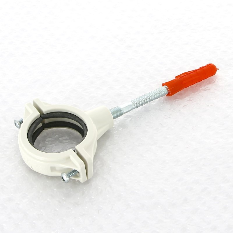 Хомут шумопогл. канализационный d=50 мм со шпилькой и дюбелем SINIKON Комфорт