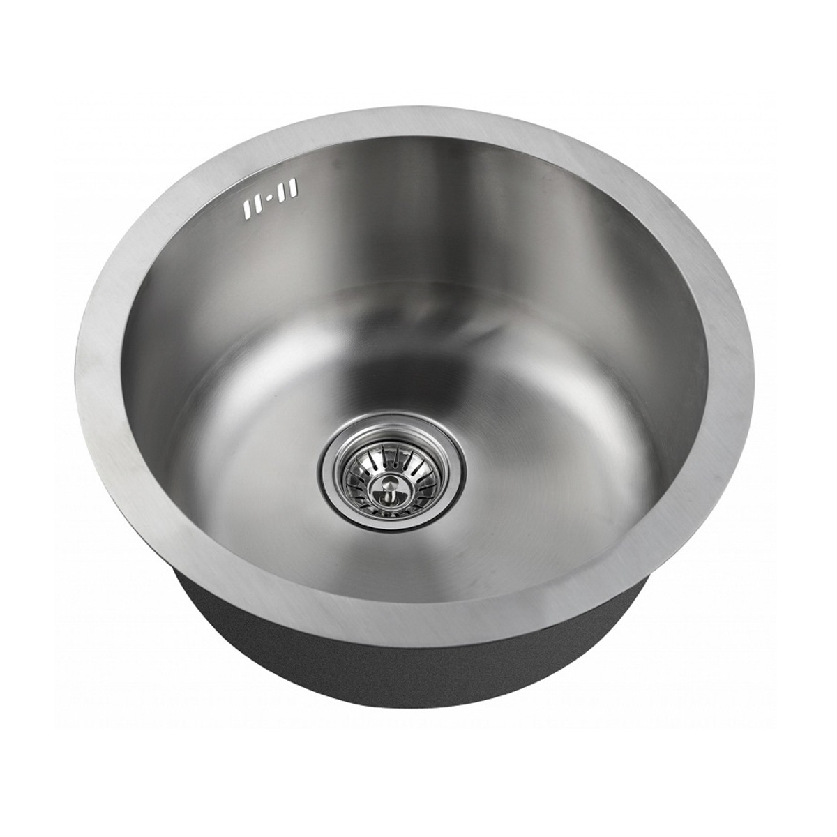 Мойка для кухни врезная нержав. zr-500  d-460 мм (чаша d-400, глуб. 205 мм) "zorg"