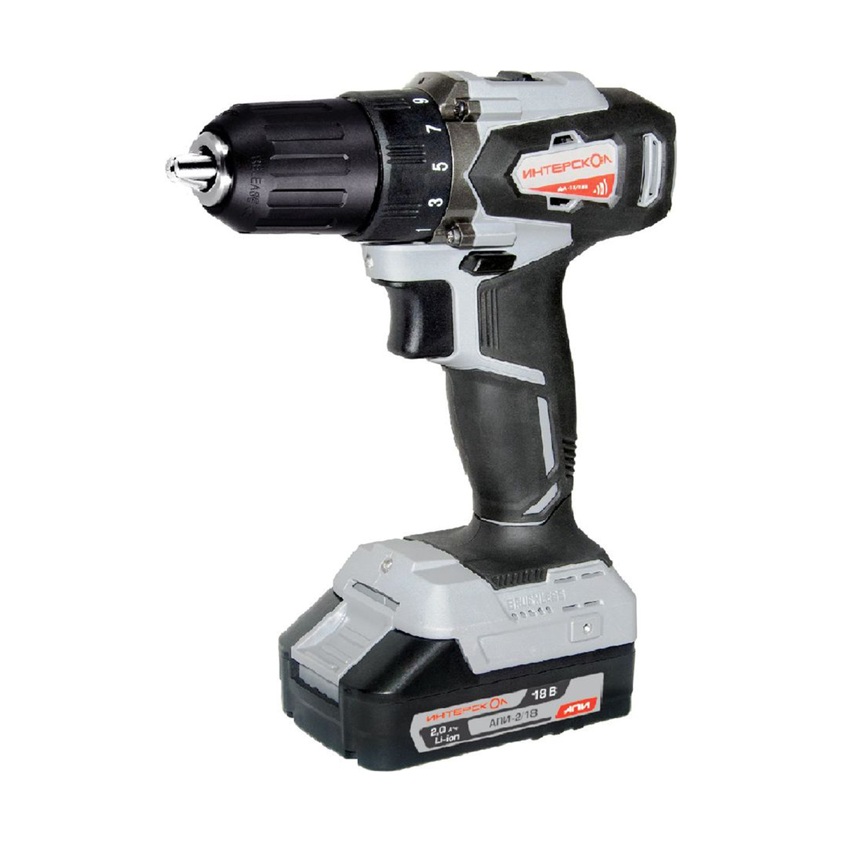 Дрель-шуруповерт аккум. да-13/18вк (без аккум. и заряд. устр-ва) (1/5) "интерскол" 575.0.0.70