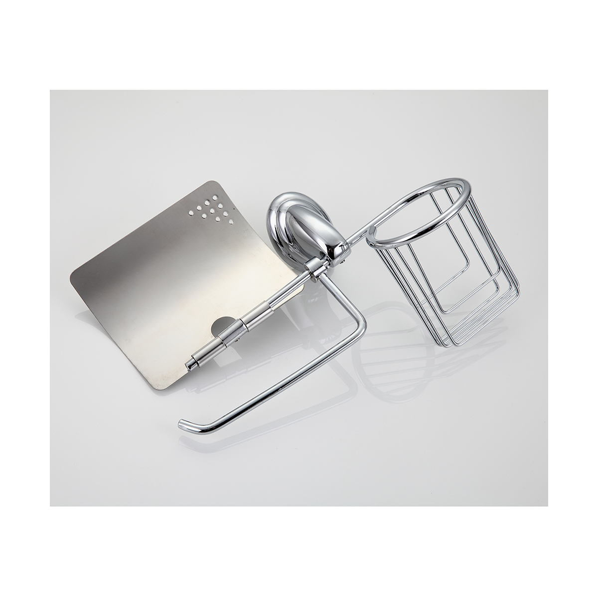 Держатель для туал. бумаги и освежителя воздуха f1503-1, хром (1/20/60) "frap"