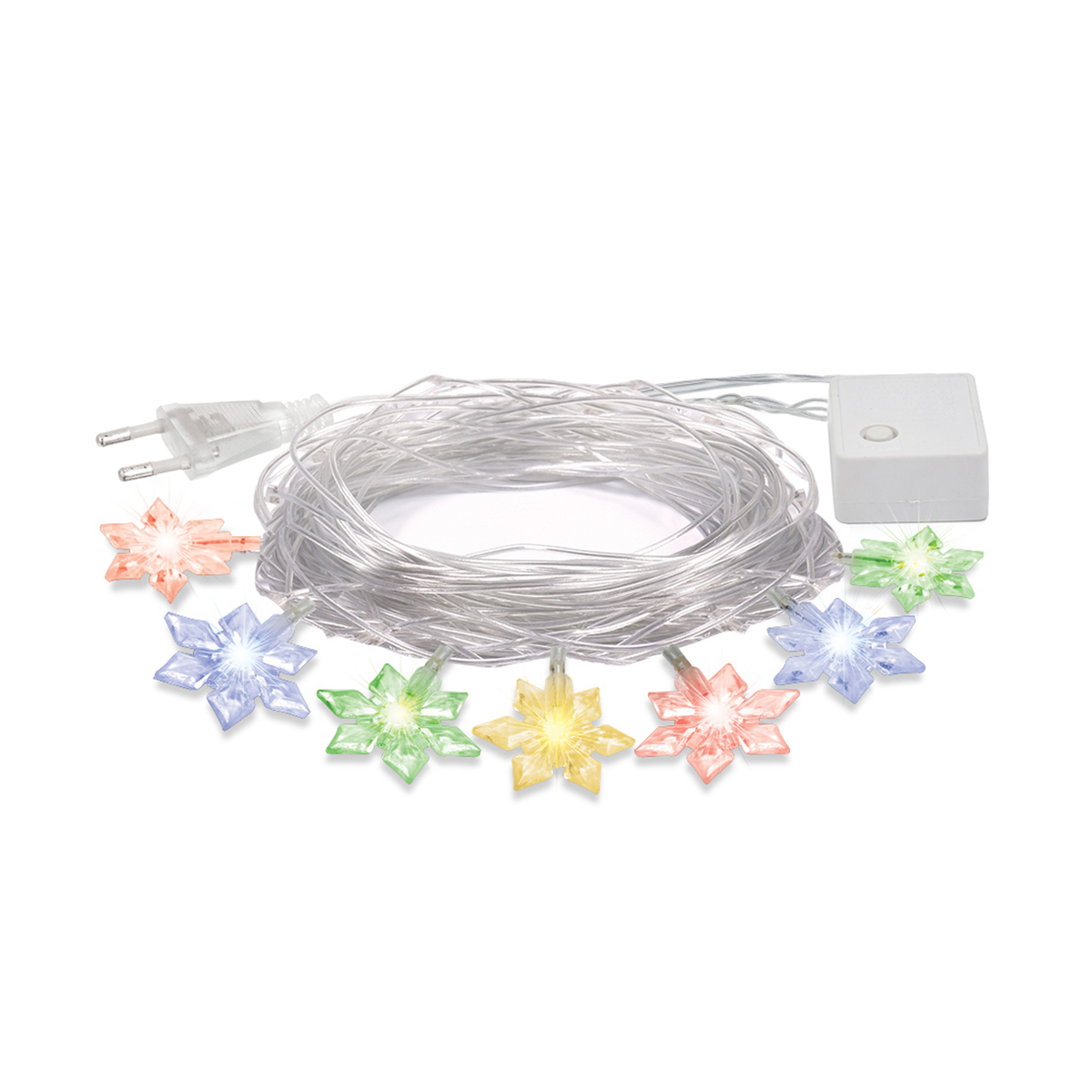 Электрогирлянда "цветочки" 10 м, 80 разноцв. ламп, 8 реж. (1/20) "vegas"