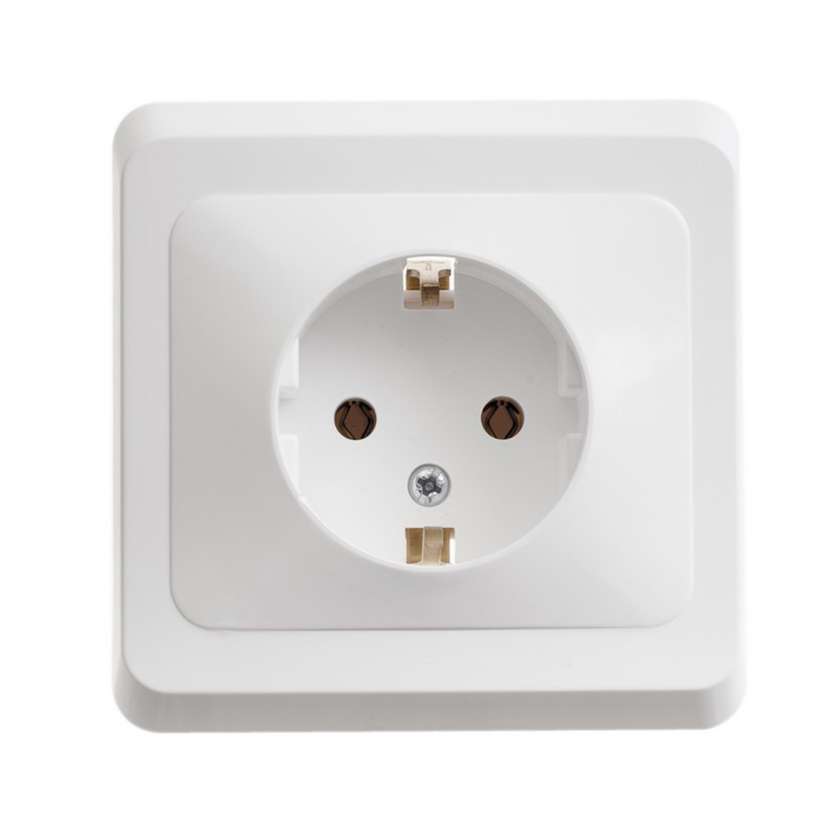 Розетка "этюд" 1 местн. с заземл. 16а, белый (1/20/120) "schneider"