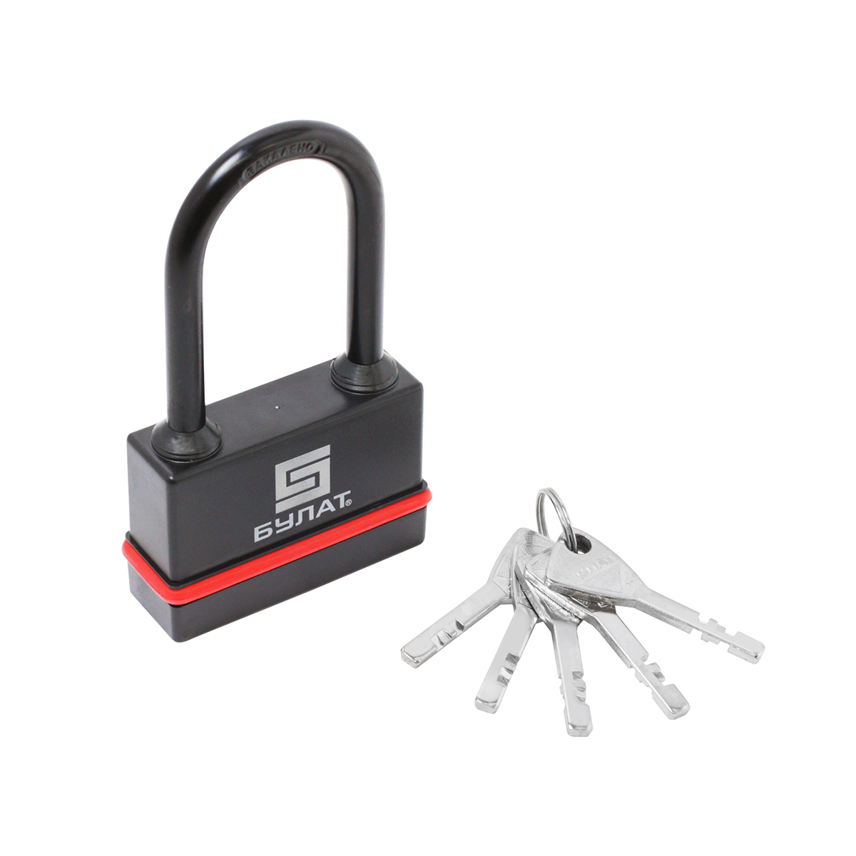 Замок навесной всепогодный вс 3-н75-01 пл 10 мм (5 ключей) (1/6/24) "булат"