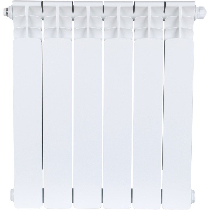 Радиатор STOUT Space 500 мм 6 секций, биметал. (нижнее правое подключение) на 11,1 кв.м.