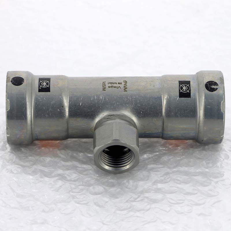 Тройник пресс-В оцинкованная сталь Megapress VIEGA 1" х Rp 1/2" х 1"