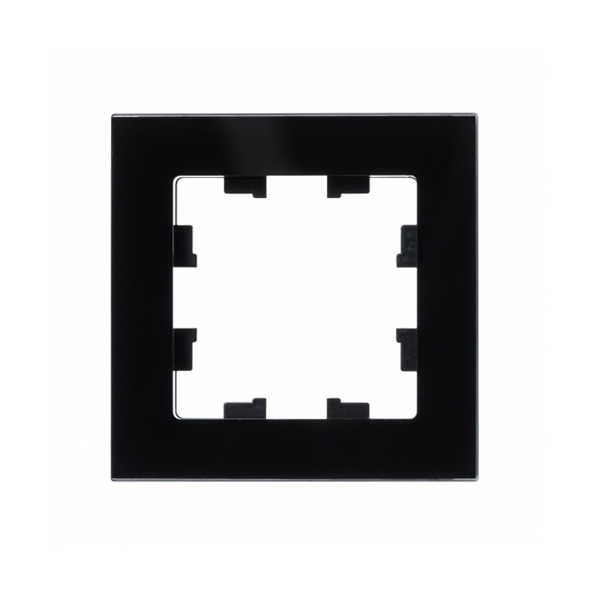 Рамка "atlasdesign nature" 1 местн. универс., стекло, черный (1/15/30) "schneider"