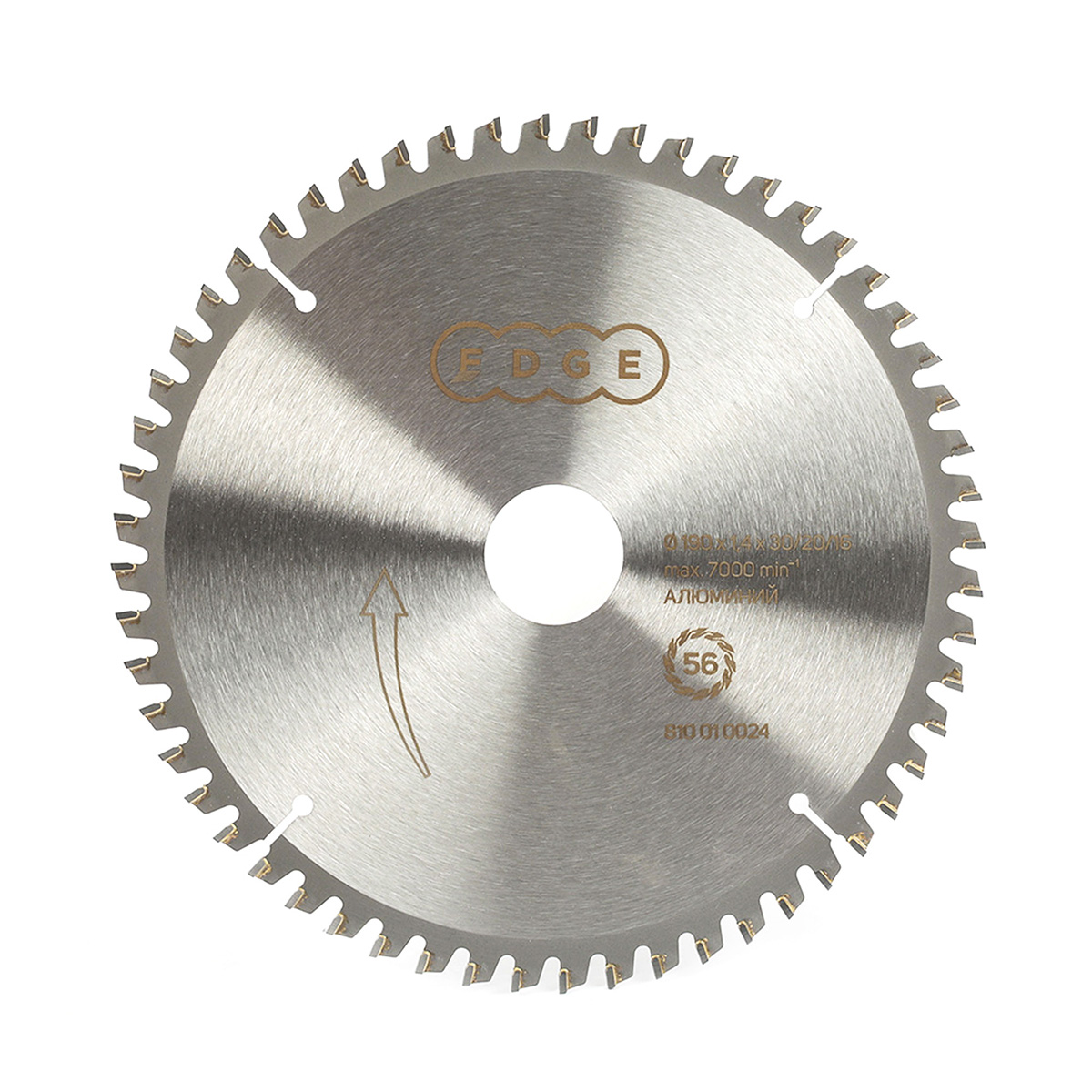 Диск пильный по алюминию 190 х 30/20/16, 56 зубьев (1/50) "edge by patriot" 810010024