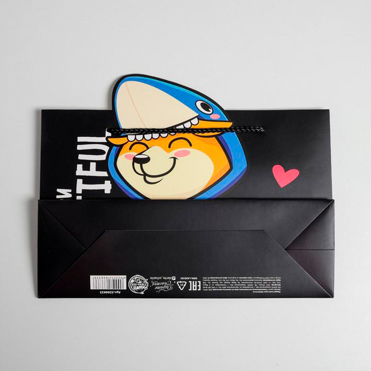 Пакет подарочный "beautiful" 30*23*10 см (1/334) "дарите счастье" 5266633