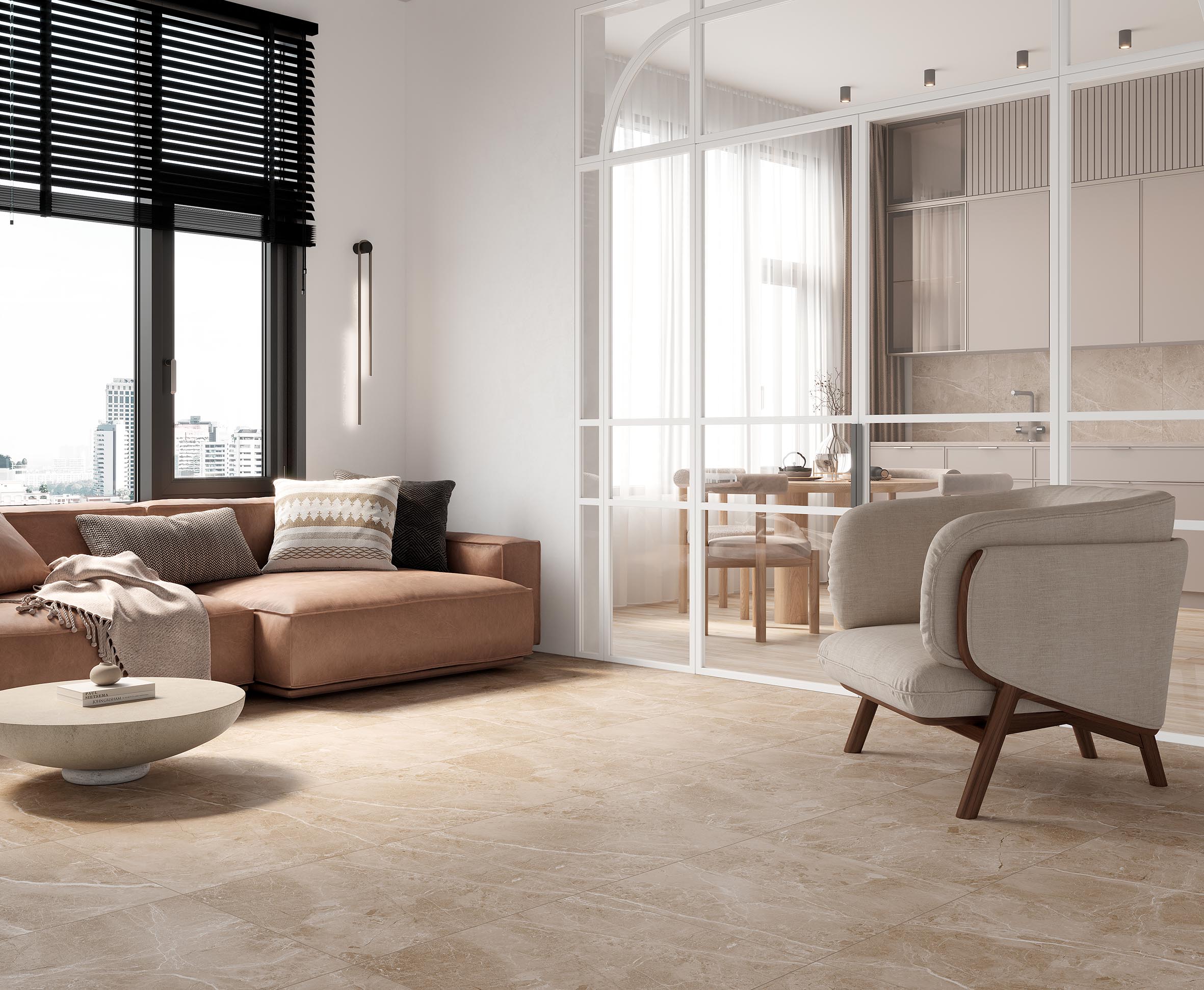 Obsidian taupe керамогранит полированный 60x120