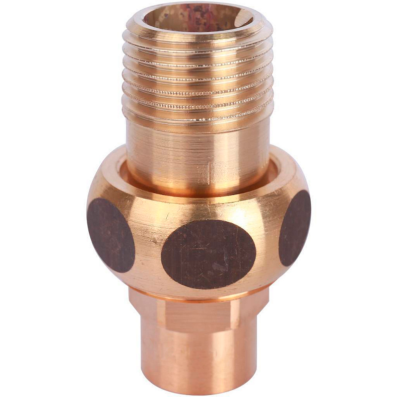 Американка (сгон) 18x3/4" НР с плоской прокладкой под пайку бронзовая SANHA 143311834