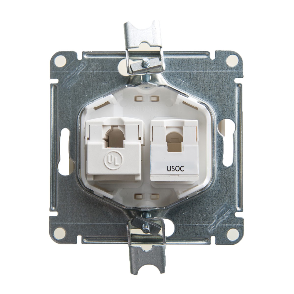 Розетка компьютерная и телеф. "glossa" 2-х местн. rj11+rj45 (механ.) перламутр(1/10/160) "schneider"