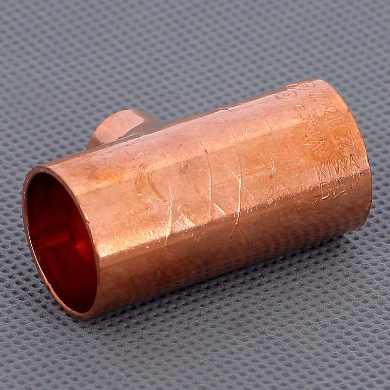 Тройник переходной под пайку 22 х 12 х 22 мм VIEGA медный