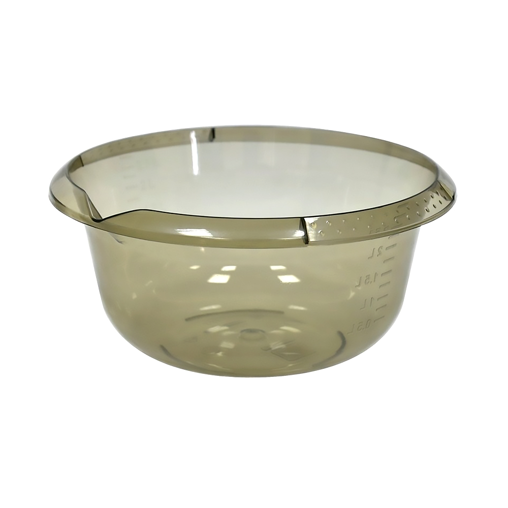 Миска пласт.  3 л  d 240 мм (дымчато-прозрачная) (1/24) "виолет"