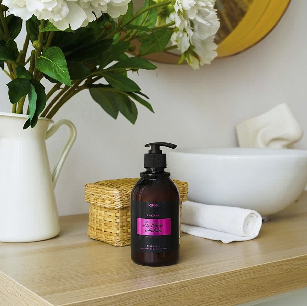 Жидкое мыло "kipni" (сакура) 0,4 л (1/25)