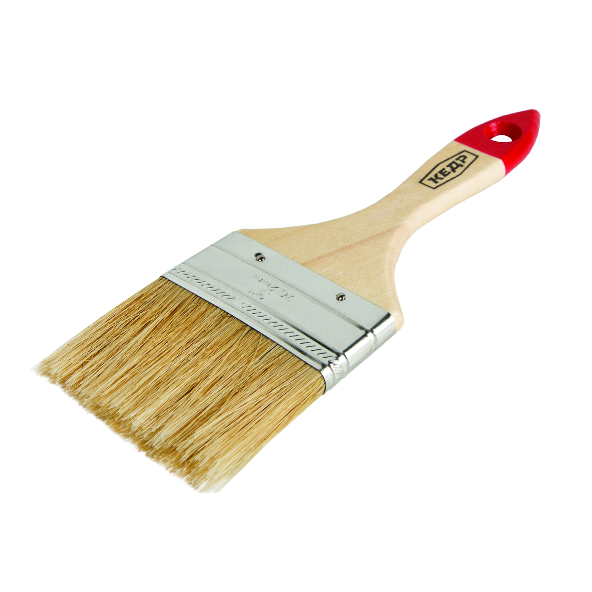 Кисть плоская  №3 /75 мм  (12/360) натур.щетина, дерев.ручка "кедр"  006-5030