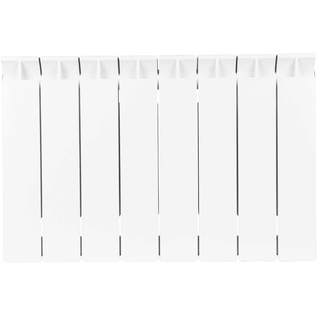 Радиатор STOUT STYLE 350 мм 8 секций, биметал. (боковое подключение) на 9,5 кв.м.