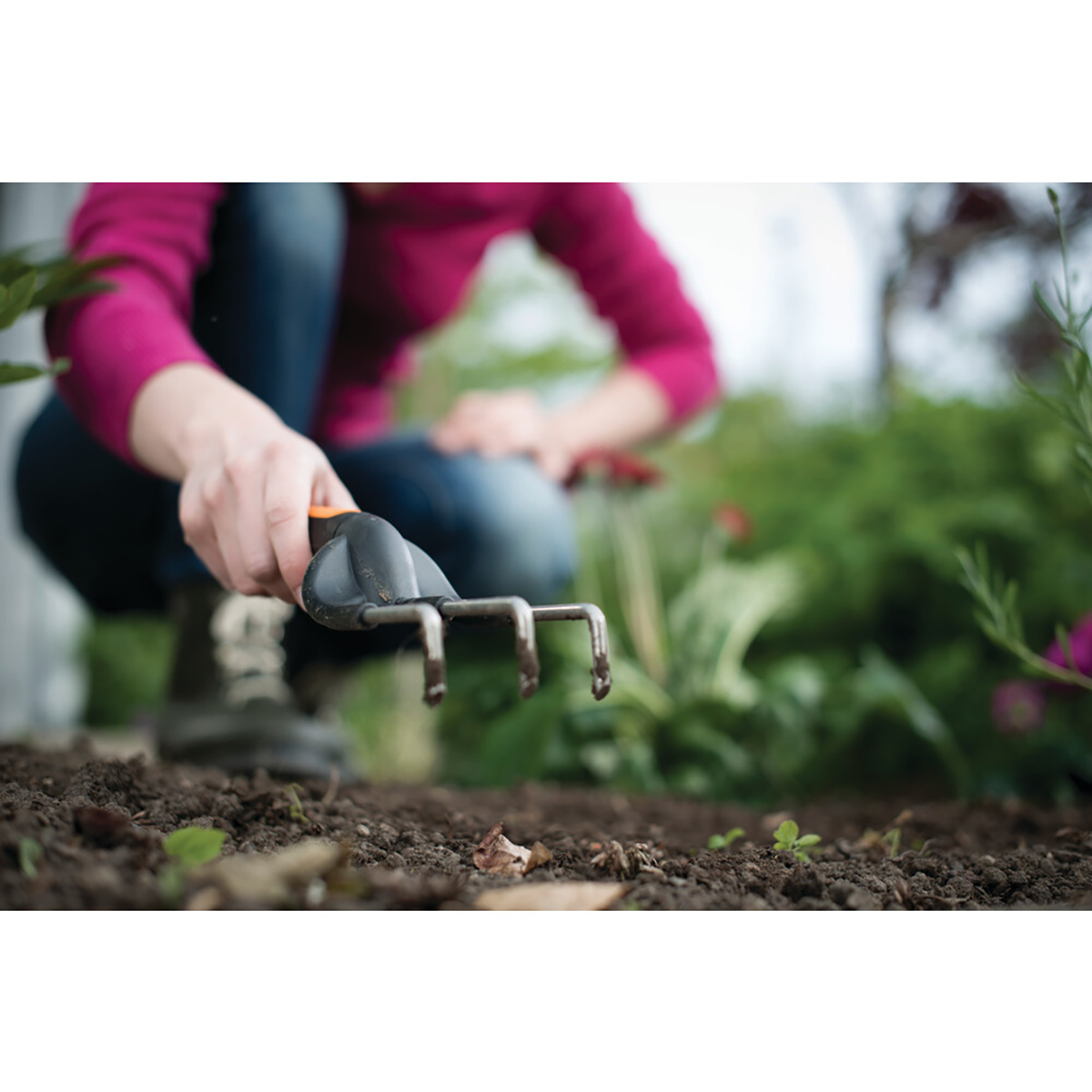Вилка садовая (культиватор) "premium planters" (1/4) "fiskars" 1000728