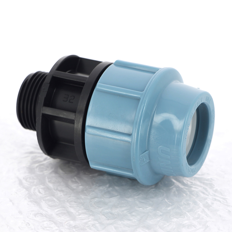 Муфта ПНД обжимная НР 32 х 1" для водопроводных труб UNIDELTA