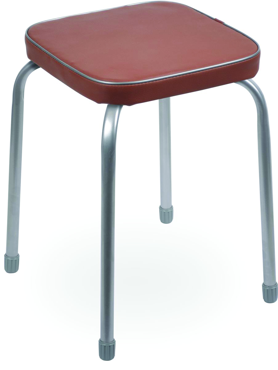 Табурет "фабрик 3"  мягкое квадратное сиденье 32 см (1/10) коричневый  тф03  "ника"