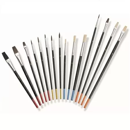 COLOR EXPERT 82615050 набор художественных, универсальных кистей, натуральная щетина (15шт/уп)