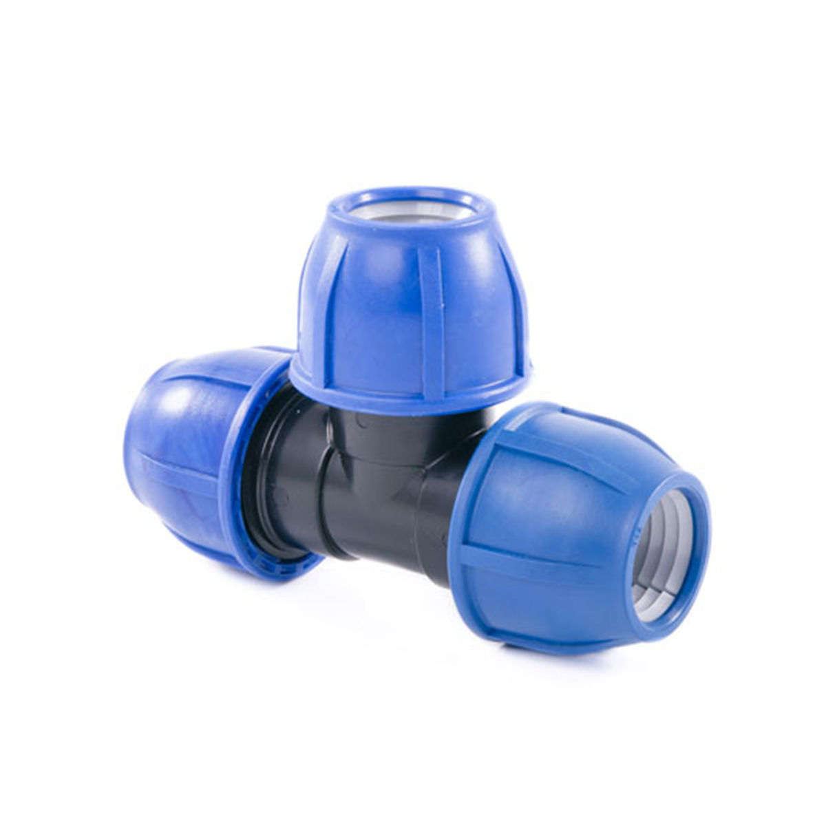 Тройник компрессионный для пнд труб 32 x 25 x 32 мм (8/80) "lammin"