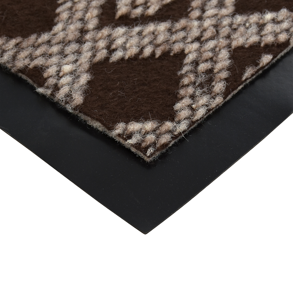 Коврик влаговпитывающий "hall" 40*60 см коричневый (1/15) "vortex" 22397